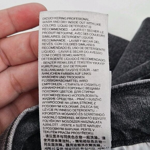 Levi’s High Waisted Taper Mom Jeans Gray Women’s Size 24 Relaxed Fit Denim - Picture 6 of 12